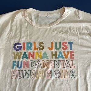 Women’s tee, size Large